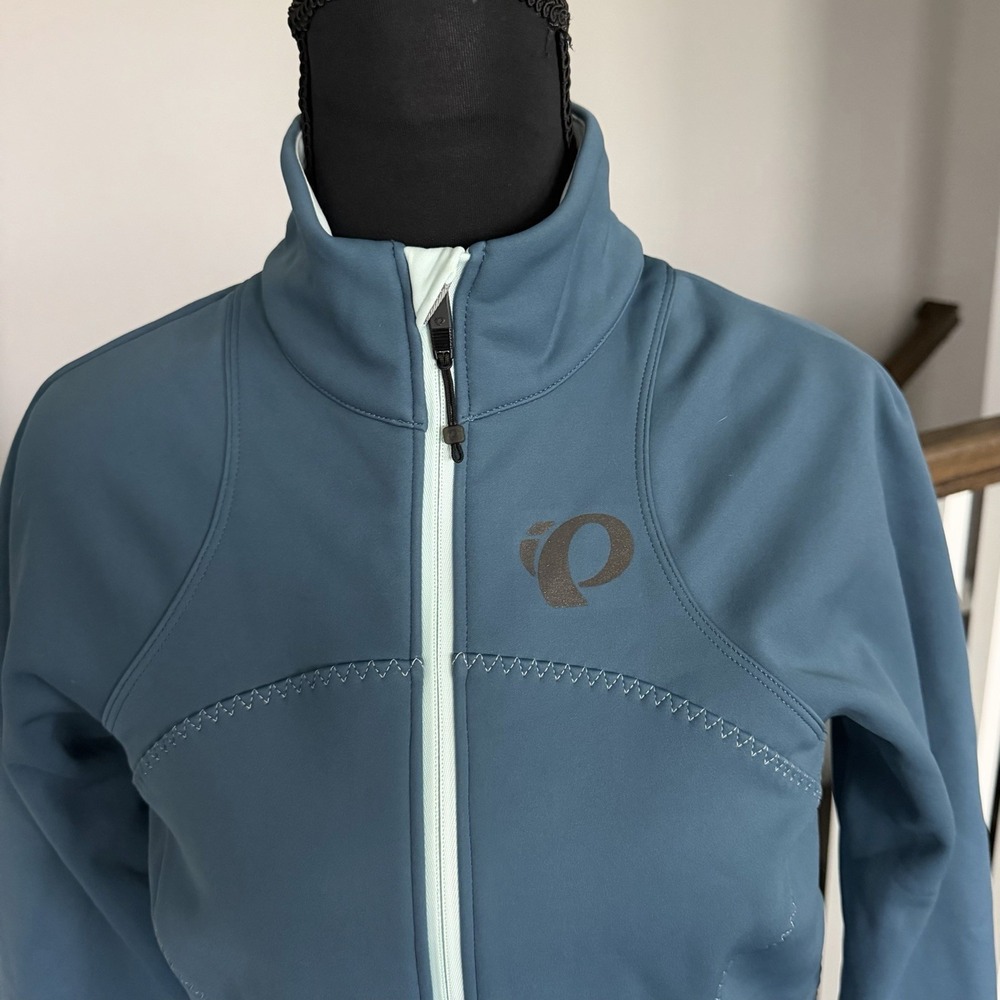 Pearl Izumi Elite Escape Cycling Soft Shell Jacket Womens Medium Teal Biking - Picture 2 of 12